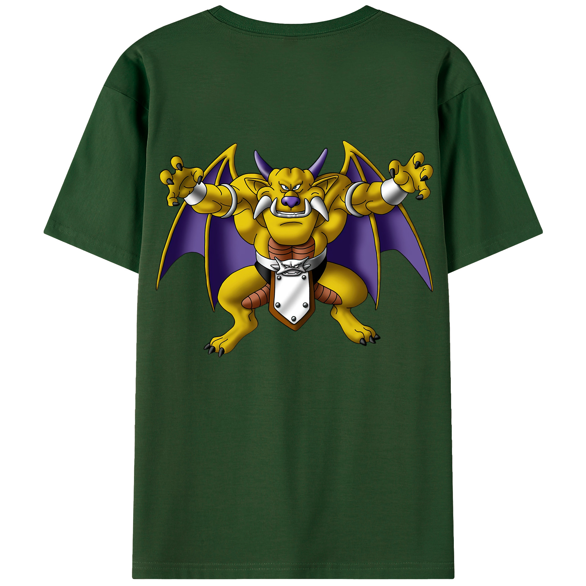 （画像用） ドラゴンクエスト Doragon Kuesuto Dragon Quest 綿100％半袖Tシャツ（背面プリント）